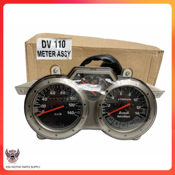 Demak DV110 DV 110 Speedometer / Speedo Meter Assy Racing Motosikal ...