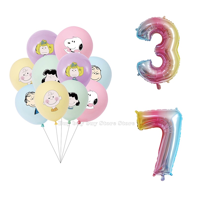 Snoopy Latex digital balloon combination set for children's birthday ...