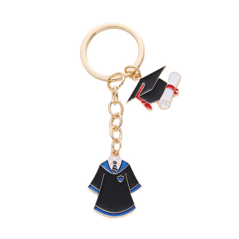 Bachelor's uniform Bachelor's Cap Key Chains Friend Student Graduation ...