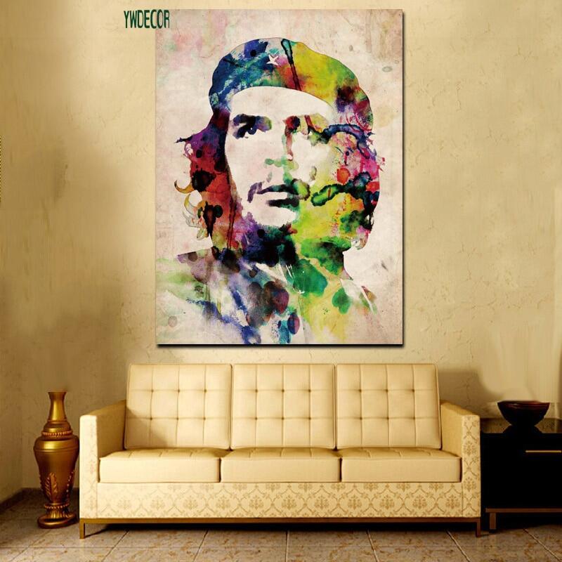 Hd Print Watercolor Elvis Presley Che Guevara Freedom Wall Art Canvas ...