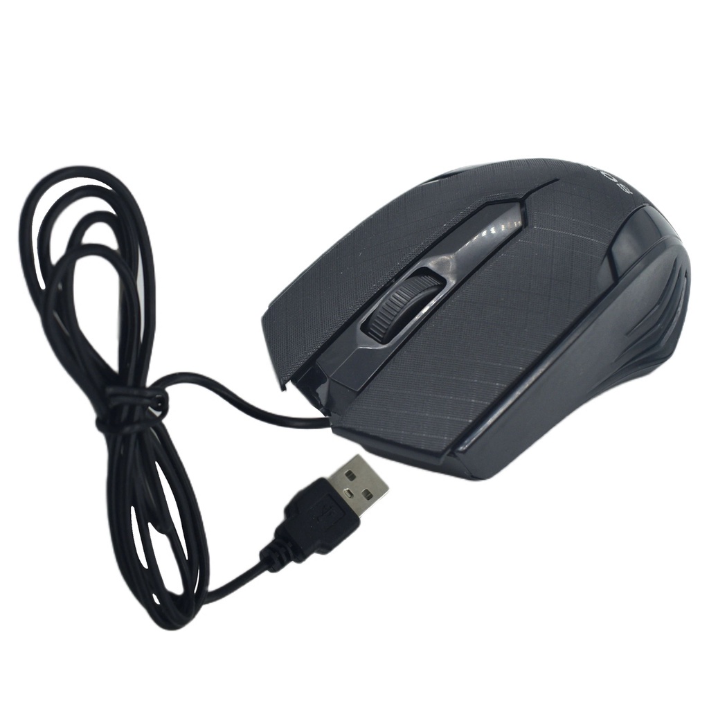QC Optical Wired Mouse for Laptop & Desktop Computer Basic Office Mouse