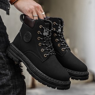 Mens fashion sale black boots