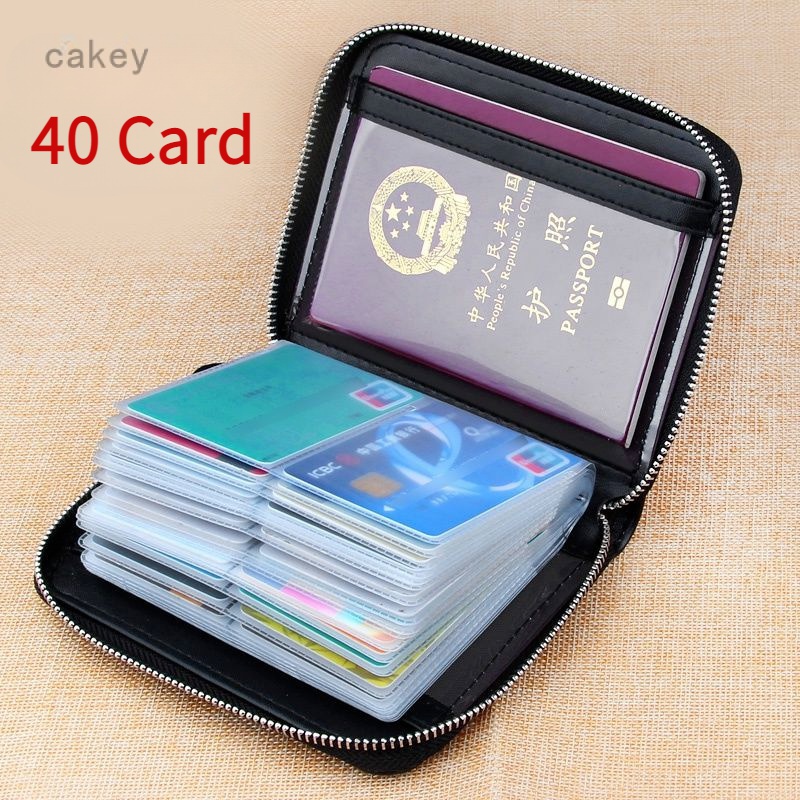 Zipper Bank Card ID Card Holder Anti-Degaussing Card Holder Female ...