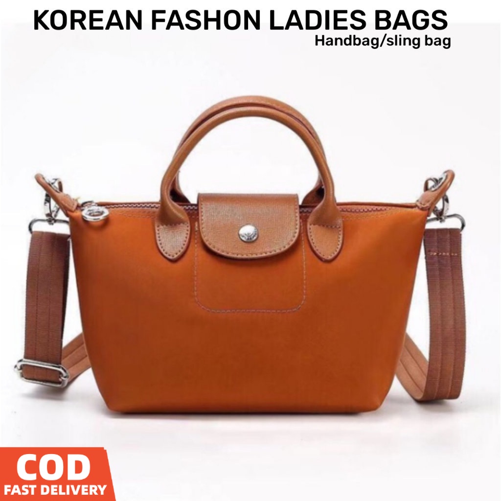 Korean Bags Women Sling Bag Zipper Waterproof Mini Tote Bag For Ladies