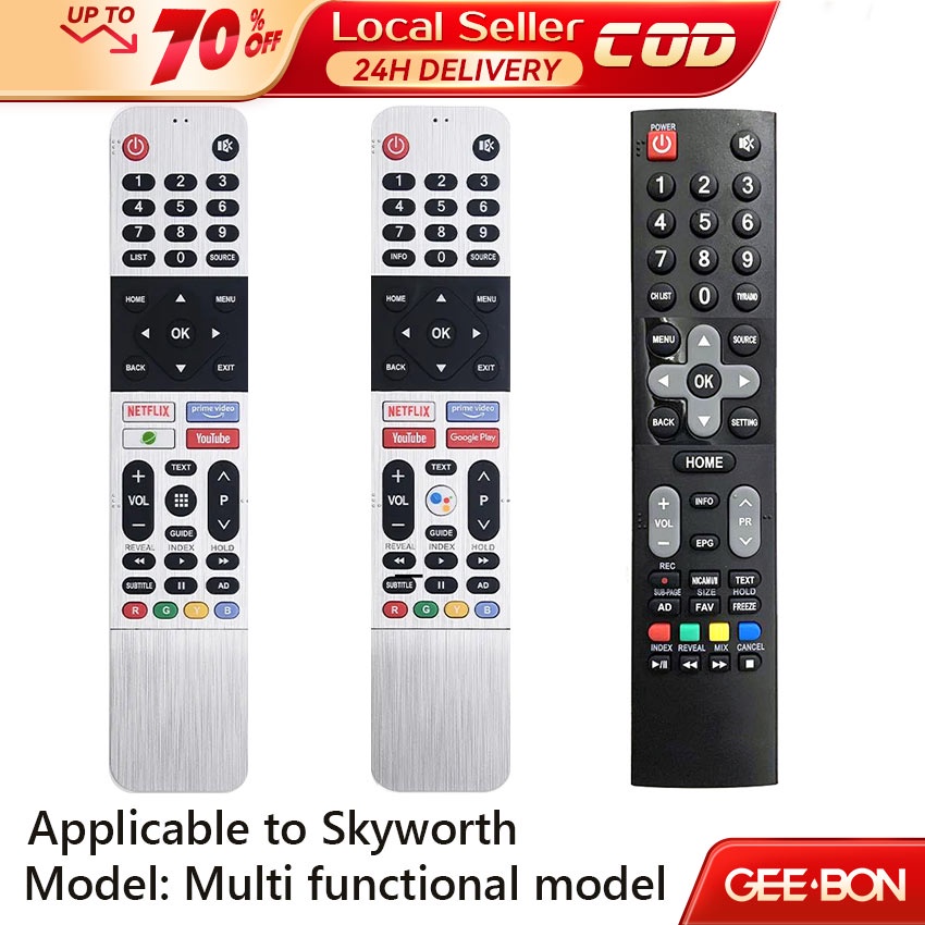 GEEBON For Skyworth TV Smart Remote Control with Netflix 539C GPD12