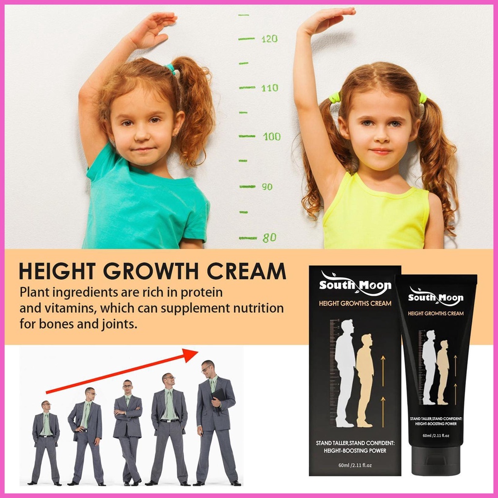 Height Growth Cream 60ml Height Increase Cream Natural Height Growth ...
