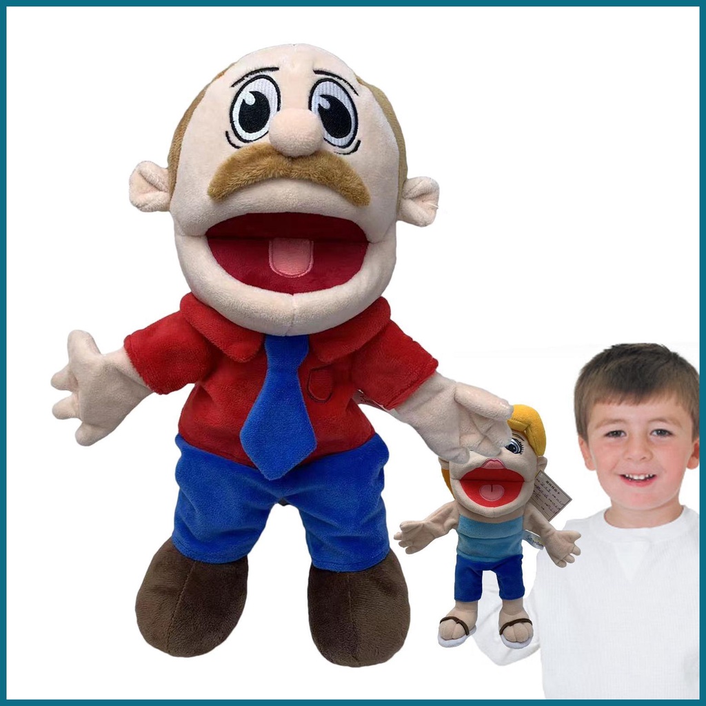 Jeffy Puppet Hand Puppet Plush Doll with Movable Mouth 17 Inches Doll ...