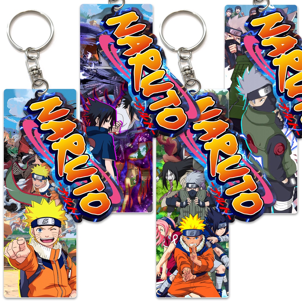 Japanese Anime Naruto Sasuke Kakashi Keychain Cartoon U Disk Chain ...