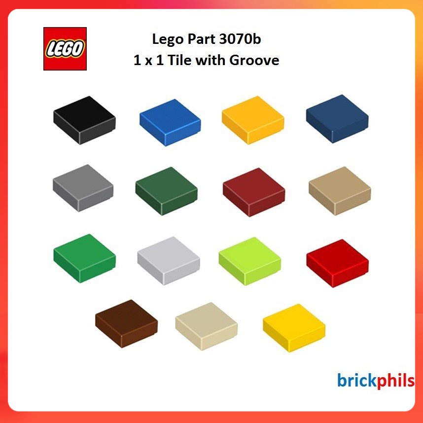 Lego tile fashion with groove