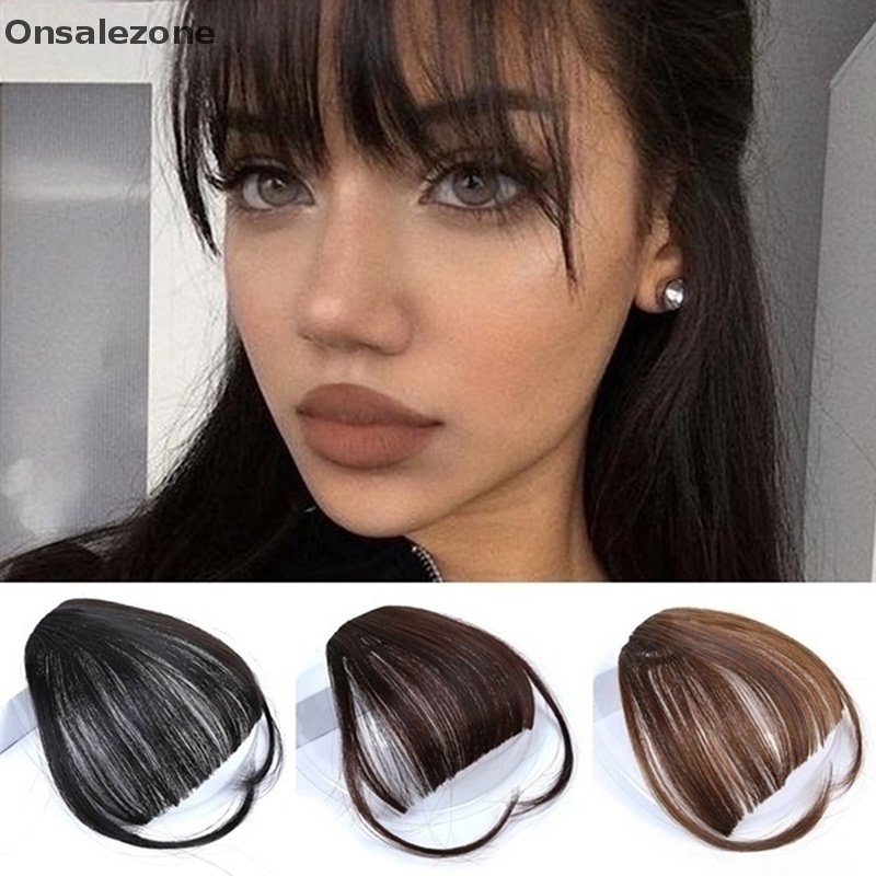 ONPH Ladies Straight Hair Bang Synthetic Neat Bangs Side Temples Fringe ...