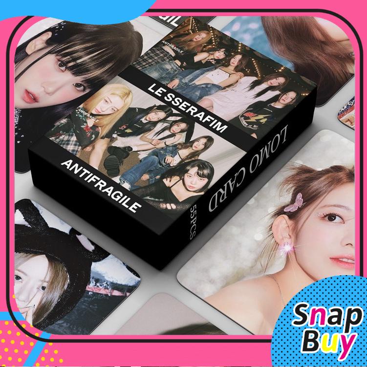 55pcs/box LE SSERAFIM Photocards 2024 LE SSERAFIM Album LOMO Cards LE ...