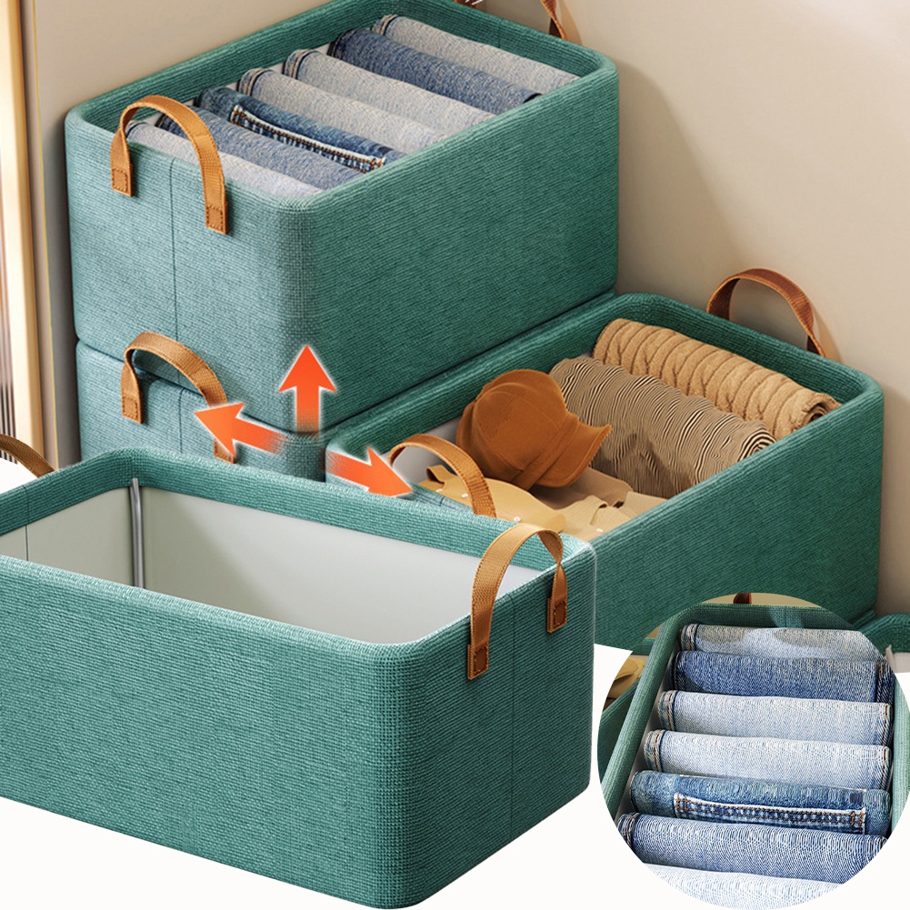 Household Steel Frame Storage Box Large Capacity Wardrobe Storage Bin