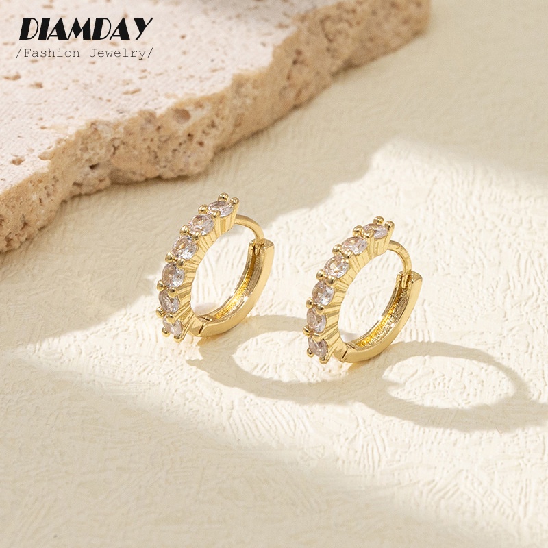 Orecchini A Perno Quadrati In Zirconia Cubica 5A E Placcato Oro 18K - Design A Catena Di Grano - 8x8 Mm - Colori Blu, Nero, Verde - Regalo Donna