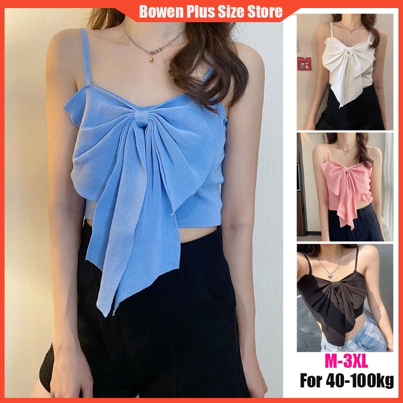 Bowen M3XL For 40100kg Plus Size Bow Knitted Small Tank Top Women's