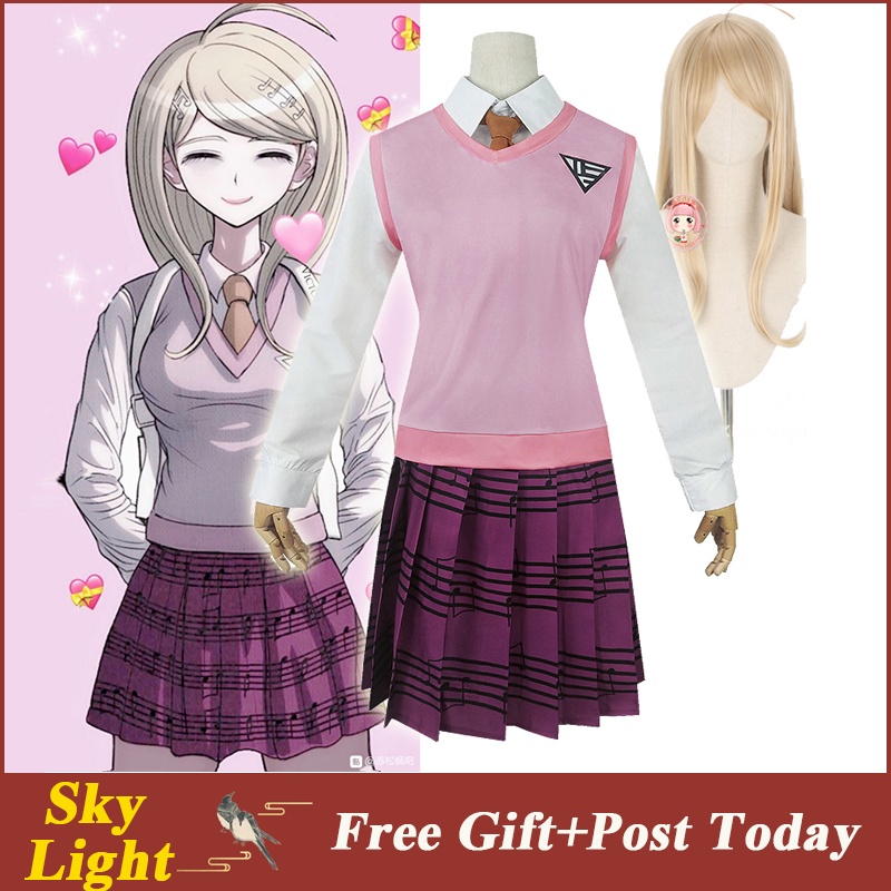 anime-danganronpa-v3-akamatsu-kaede-cosplay-costume-jk-school-uniform