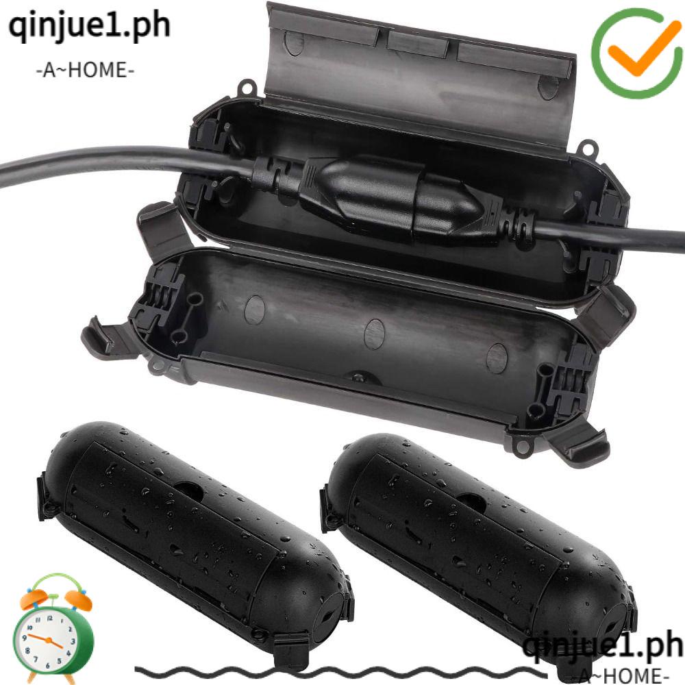 QINJUE1 3 Pcs Safety Junction Box, Black with Claws Plastic Waterproof