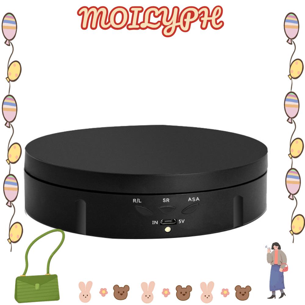 MOILYGOODS Lazy Susan, 22lbs Load Rechargeable Remote Motorized