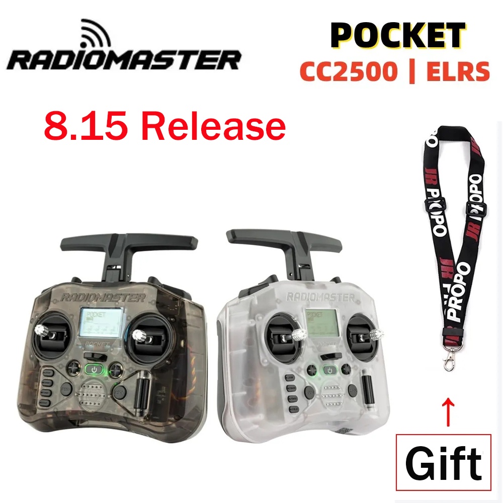 Télécommande RC Radiomaster Pocket Hall Gimbal - EdgeTX, ELRS/CC2500, Pour Modélisme