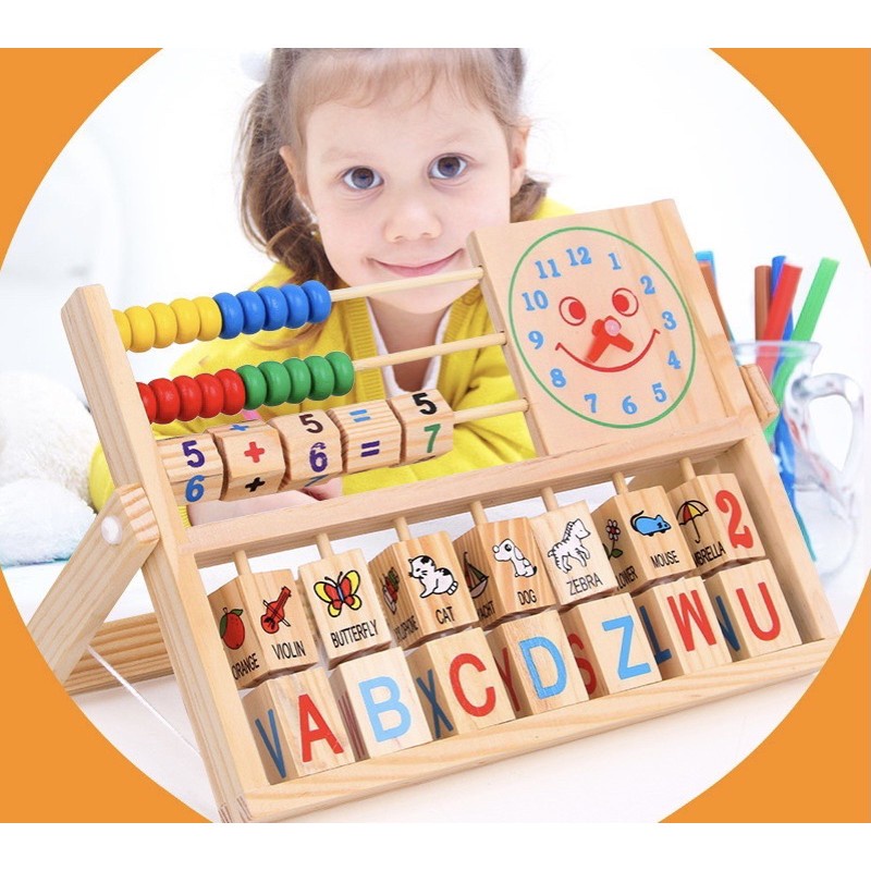 Geetoy Multi Purpose Abacus Puzzle Cartoon Calculating Beads Math ...
