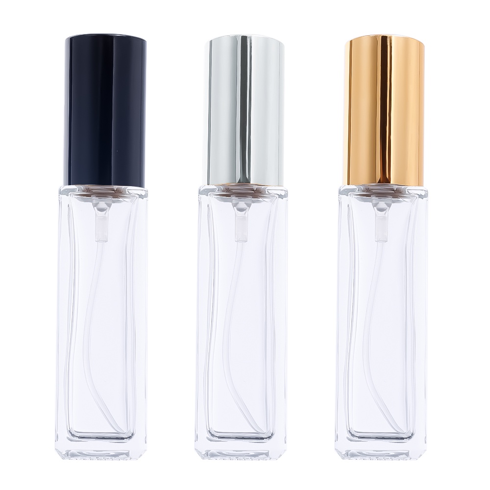 1Pc 10ml Transparent Glass Perfume Empty Reusable Liquid Spray Bottle ...