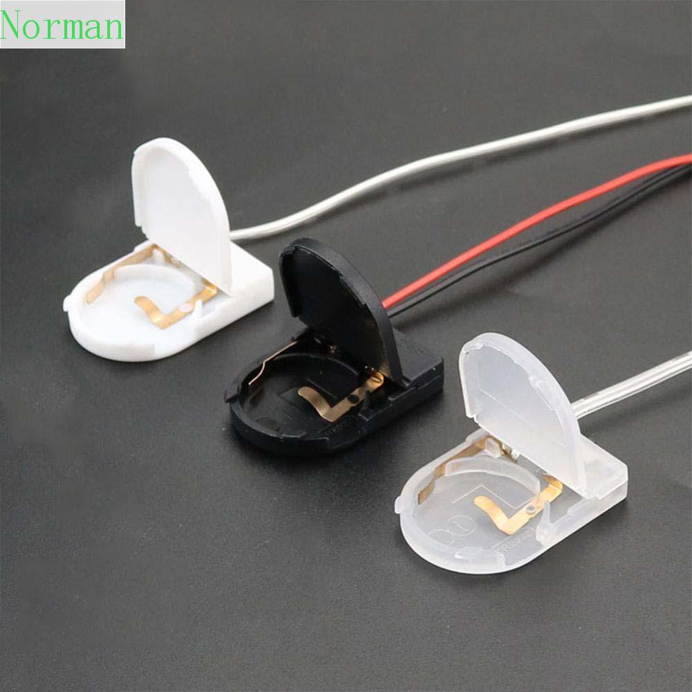 NORMAN1 5Pcs Battery Storage Boxes White Coin Cell Battery Case Button ...