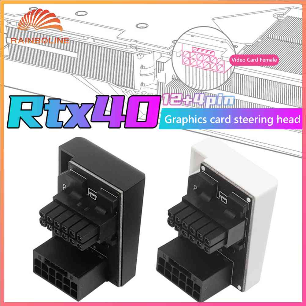 Rain ATX3.0 PCIe5.0 Graphics Card Power Supply Cable Adapter 12VHPWR 12