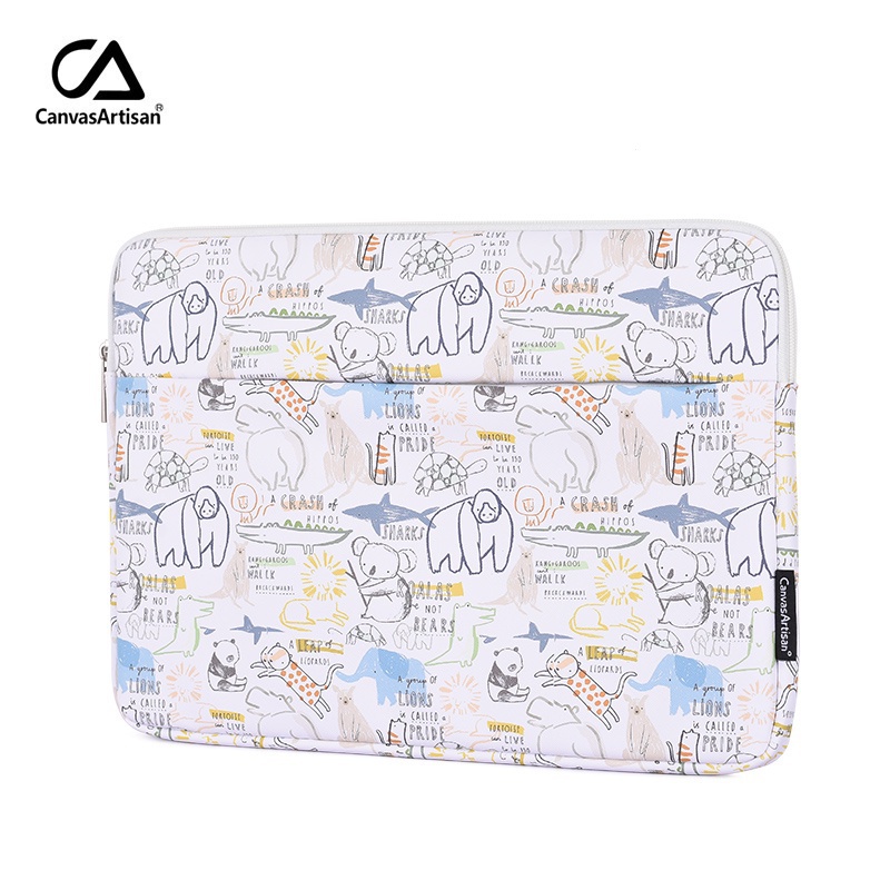 Laptop Bag Waterproof Leather Cover Tablet Sleeve Case with Front ...