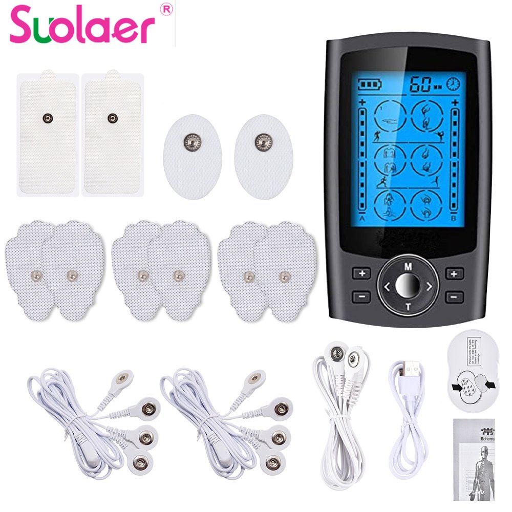 Suolaer Body Massagers 24 Modes Tens Electronic Pulse Massager Muscle