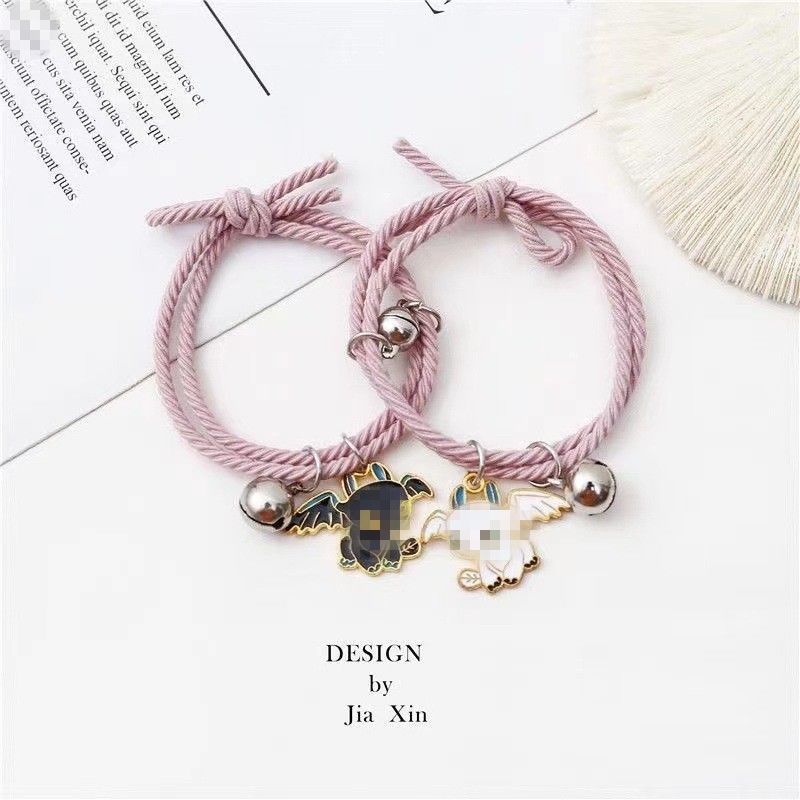 Black and white toothless bracelet for female couple bracelet for ...