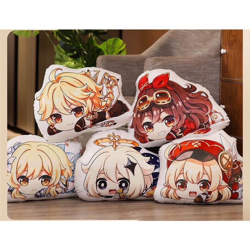 Genshin Impact Paimon Klee Aether Lumine Doll Amber Xiao Double sided ...