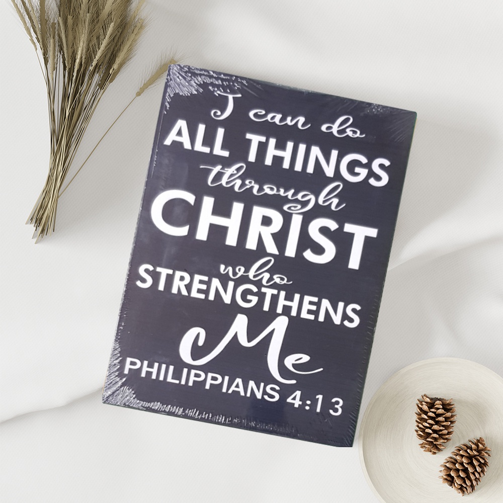 HC Wall Decor Bible Verse / Inspirational Quotes Wooden Wall Decor