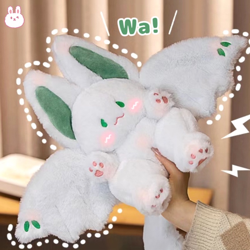 45cm White Bat Rabbit Plush Toy Magical Spirit Rabbit Plushie Stuff ...