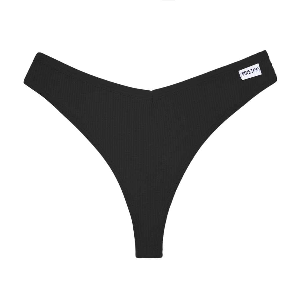 Cotton Thongs for Women Waffle G-String Low-Rise T-Back Bikini ...