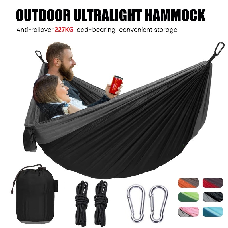 Camping Hiking Hammock Duyan Double Outdoor Foldable Hammock Travel ...