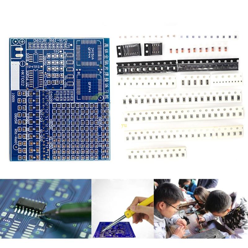 YU Soldering Training Board Kit Resistor Diode Transistor DIY Welding ...