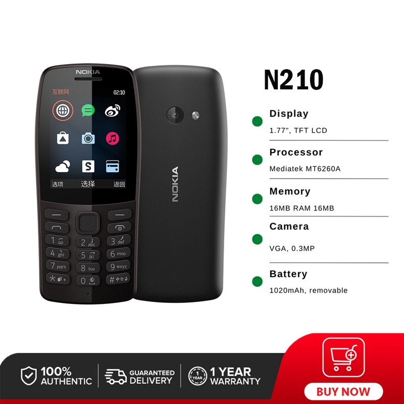Original N 210 | 1020 mAh - Basic Phone Feature Phone | Shopee Philippines