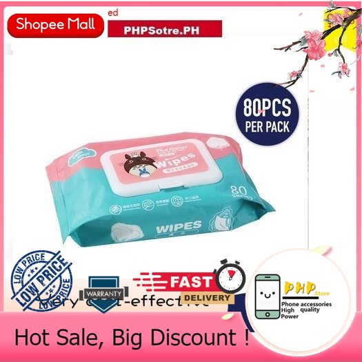 PHPStore.PH Korean style BABY WET WIPES 80pcs per pack (NonAlcohol
