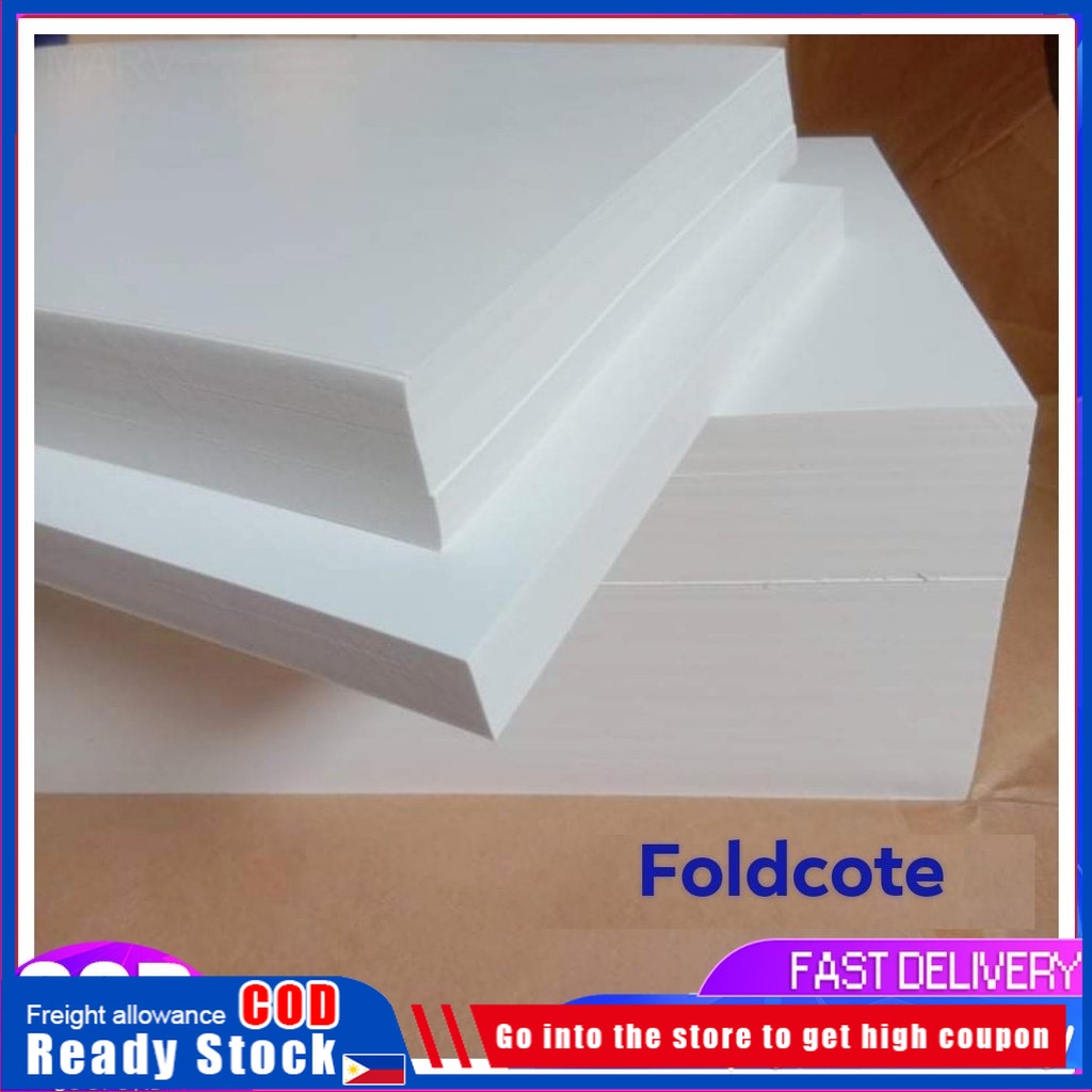 100/500 sheets of white folded paperboard A4 Coated paper 80gsm A4