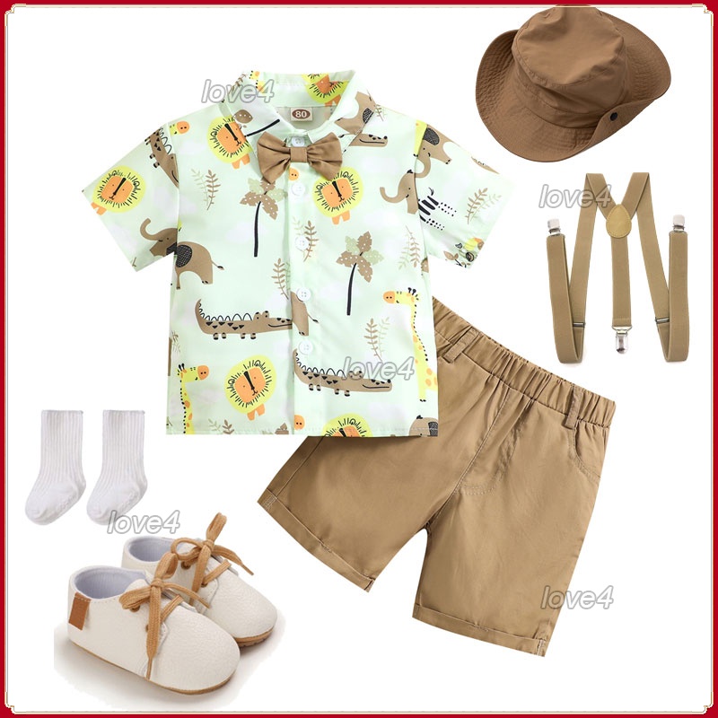 Jungle Safari Costume for Baby Boy Set 6 Months5 Years Old Gentleman