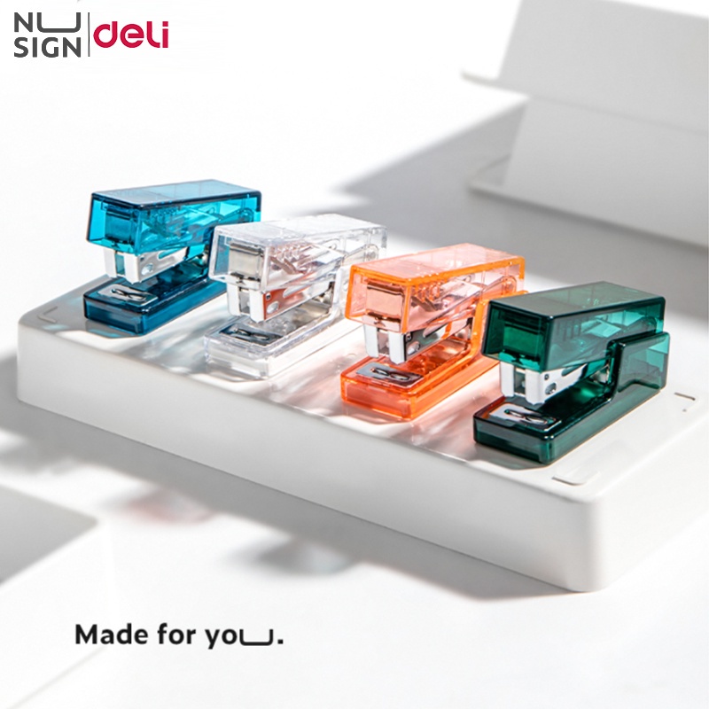 Deli Nusign Transparent Mini Stapler | Shopee Philippines