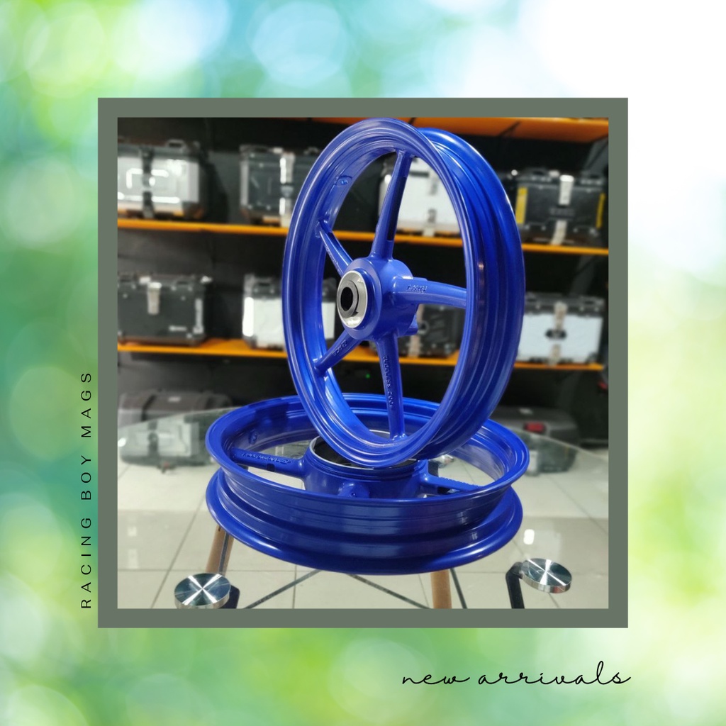 racing boy rb5 mags rims for yamaha mio 3 4 holes blue chill rides ...