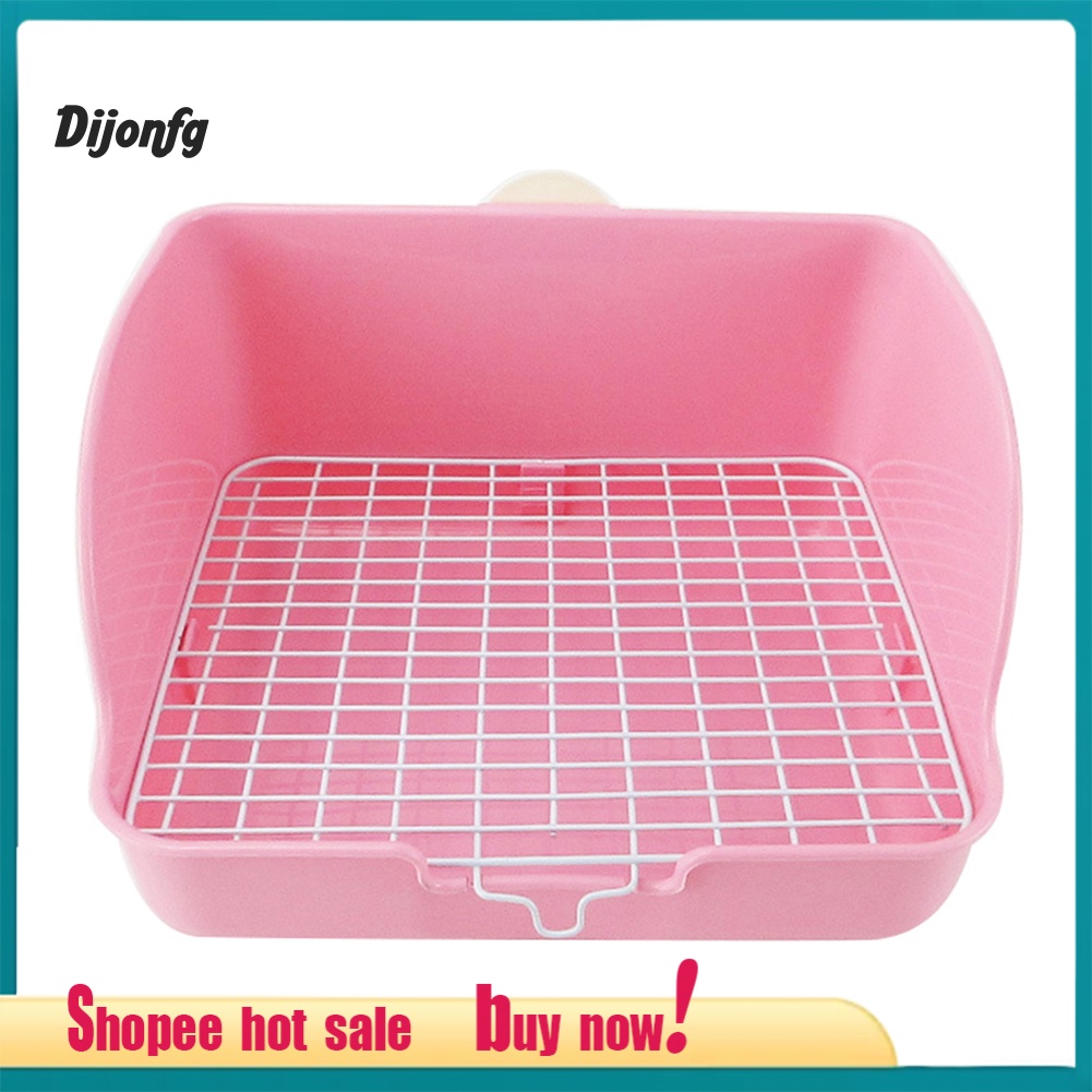 Dj Pet Cat Rabbit Toilet Mesh Square Potty Trainer Rat Hamster Corner