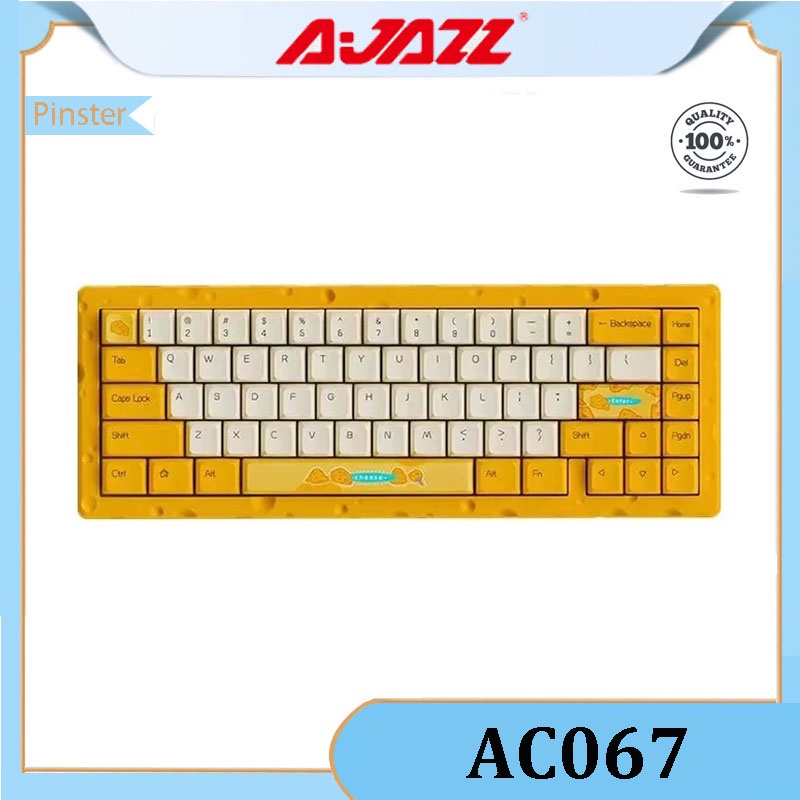 Ajazz AC067 Cheese Wired Mechanical Keyboard RGB Hotswap 67keys