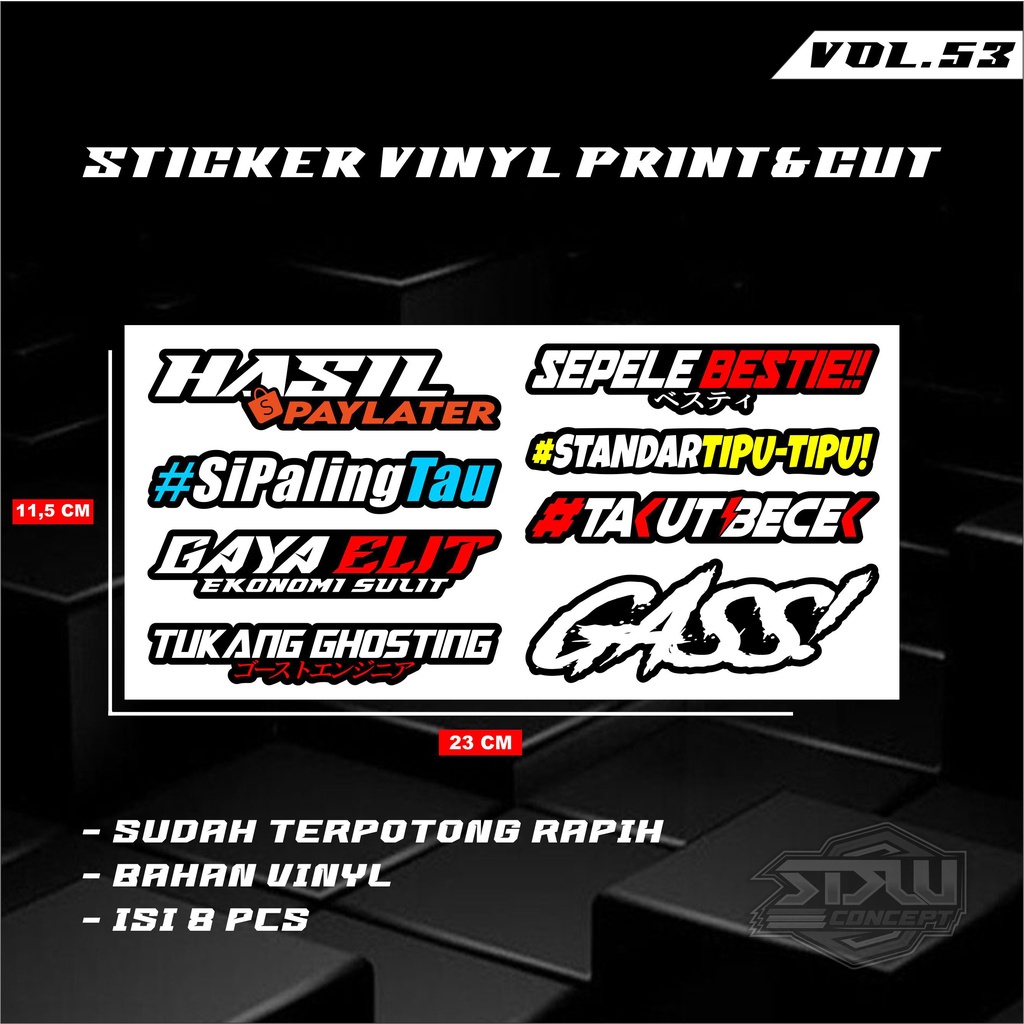 RAJA Sticker Print Racing / Stiker racing terbaru / stiker motor ...