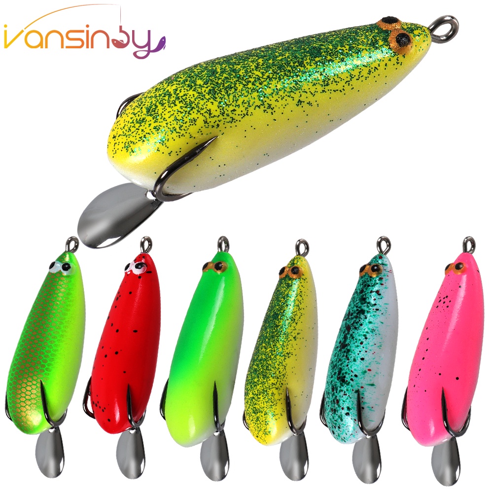 Fishing Gear 6cm/10g Soft Frog Lure Small Soft Thunder Frog Fishing Lure  Casting Mini Thunder Frog Lure Bait