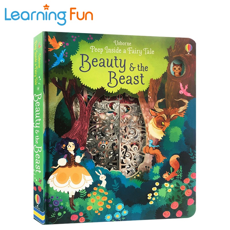 Usborne Peep Inside A Fairy Tale Beauty And The Beast English Picture ...