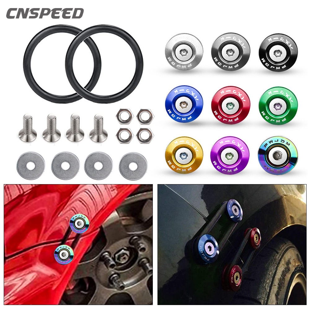 Universal JDM Style Quick Release Fasteners Kit For Car Front Bumper