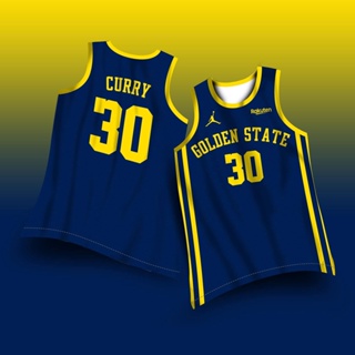 2023 NBA All Star Blue 30#CURRY Hot Pressed Jersey