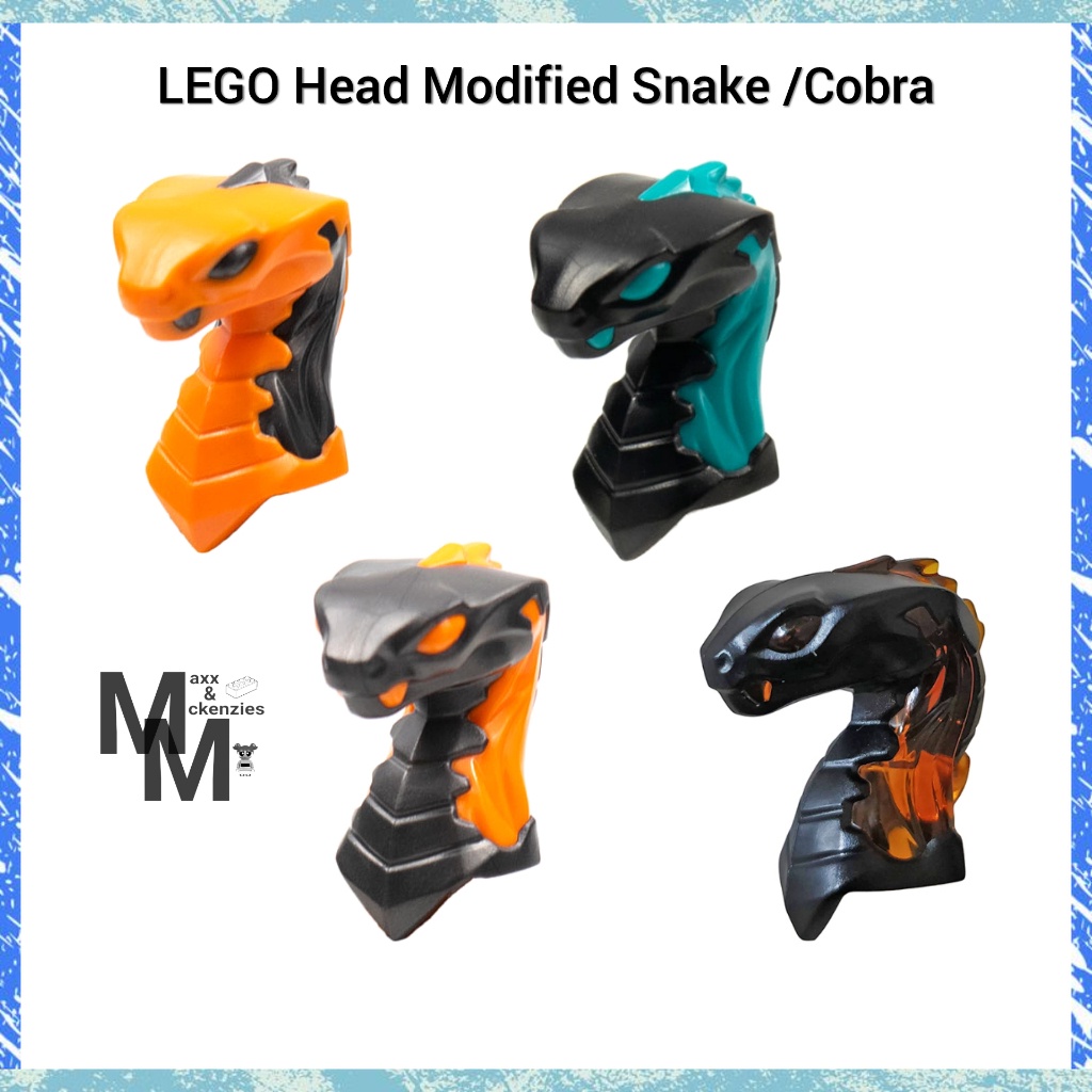 Head, Modified Snake, Cobra with Fangs and Flames (49588) LEGO ...