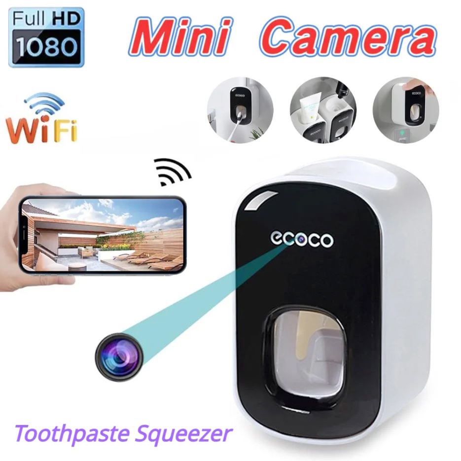 1080P HD Mini Camera Toothpaste Dispenser Wifi Night Vision Wireless Ip ...